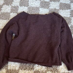 Amazon Women's Dark Brown Crew Neck Sweater